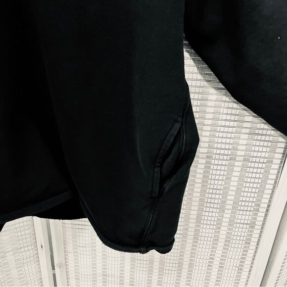 J Crew Black French Terry half  zip sweatshirt XXL - Picture 6 of 10